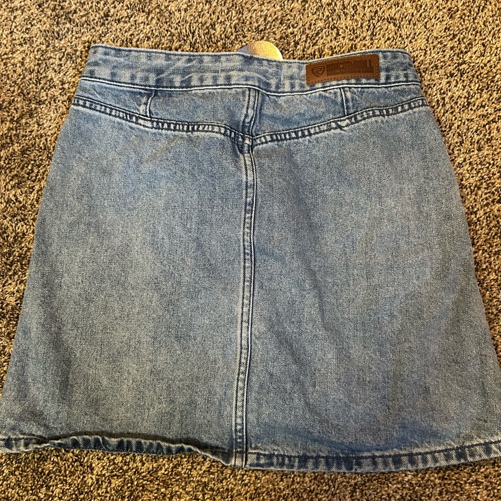 Rock & Roll Denim Skirt - Picture 2 of 6